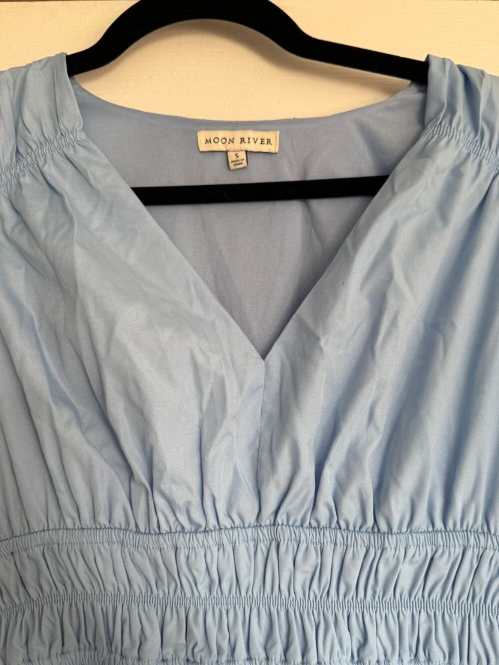 Moon River Puff Sleeve Midi Dress - Picture 7 of 7
